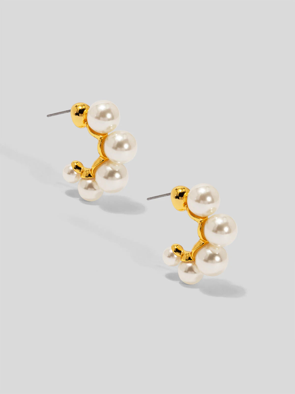 The Multi Pearl Hoop Earring
