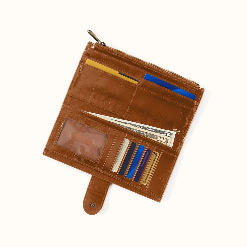HOBO/ The Dunn Continental Wallet/ Truffle