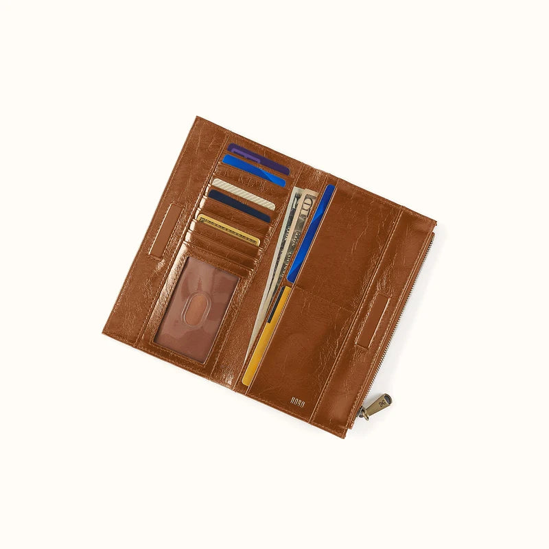 HOBO/ The Jill Large Bifold Wallet/ Truffle