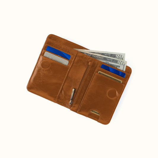 HOBO/ The Jill Small Bifold Wallet/ Truffle