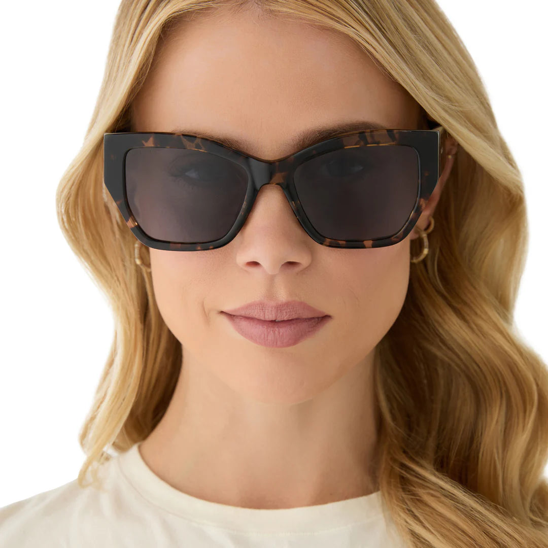 Diff/ Vivienne Sunglasses/ Espresso Tortoise + Grey