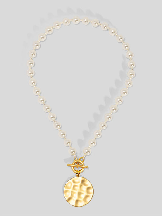 The Pearl & Charm Collar Necklace