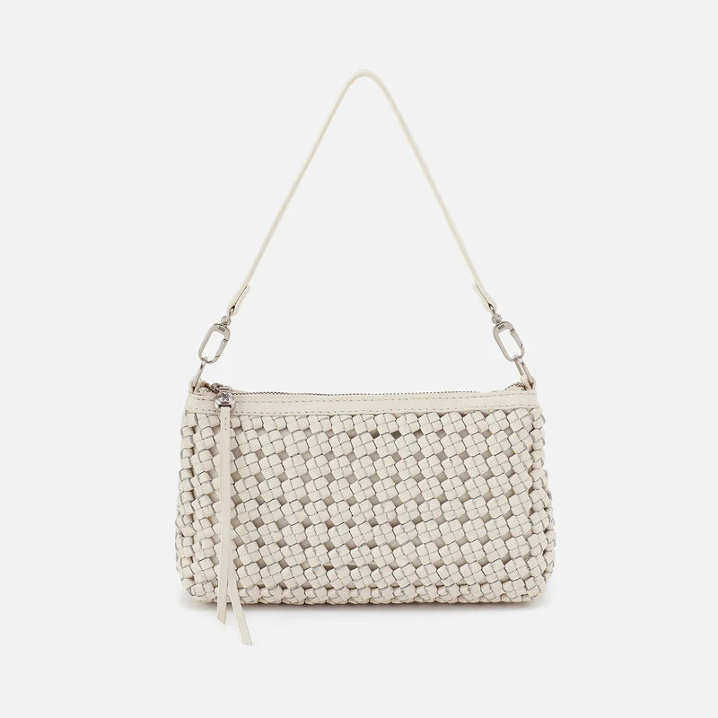 HOBO/ The Darcy Crossbody/ Woven Leather Whitecap