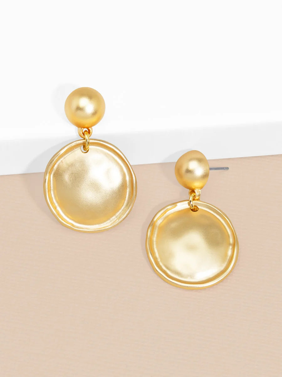 The Maren Disc Drop Earring