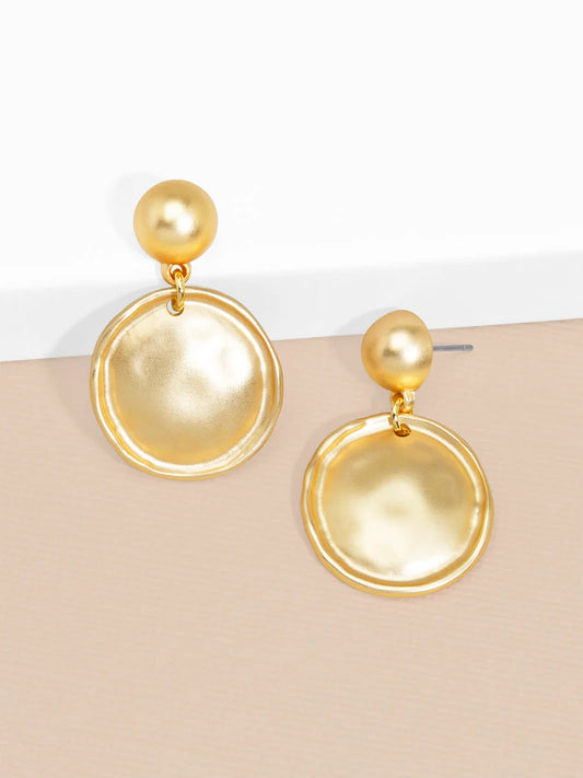 The Maren Disc Drop Earring
