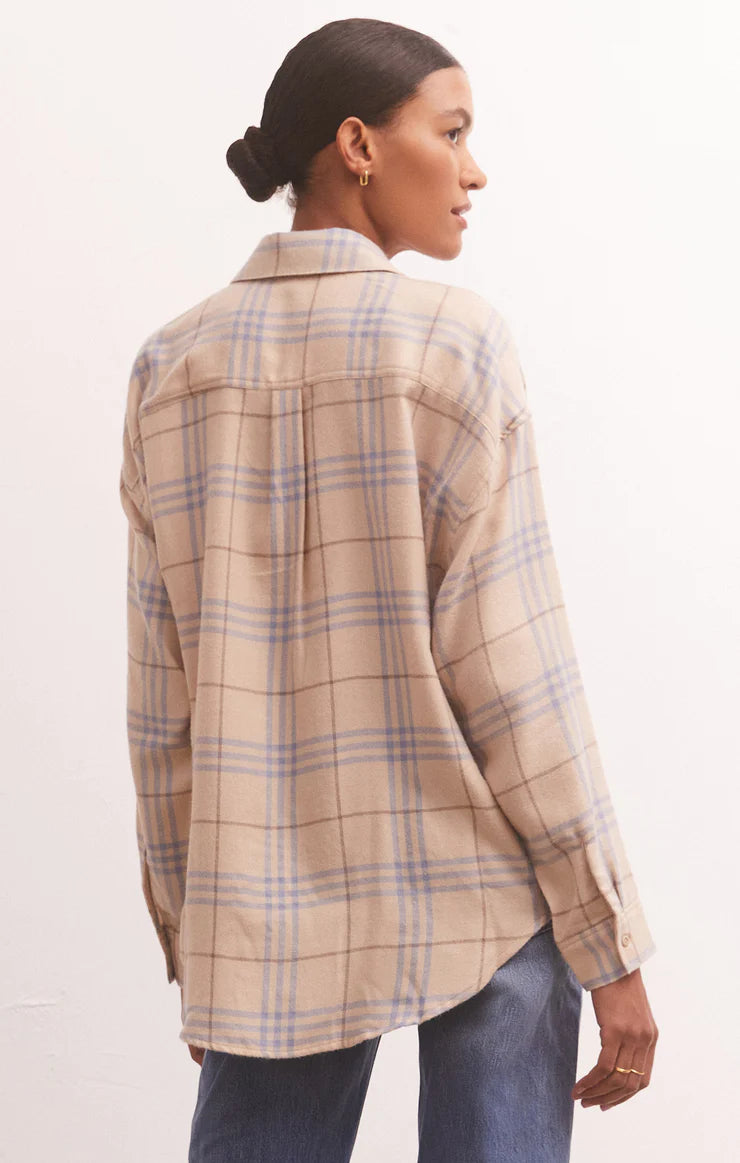 ZSupply/ River Plaid Button Up/FINAL SALE