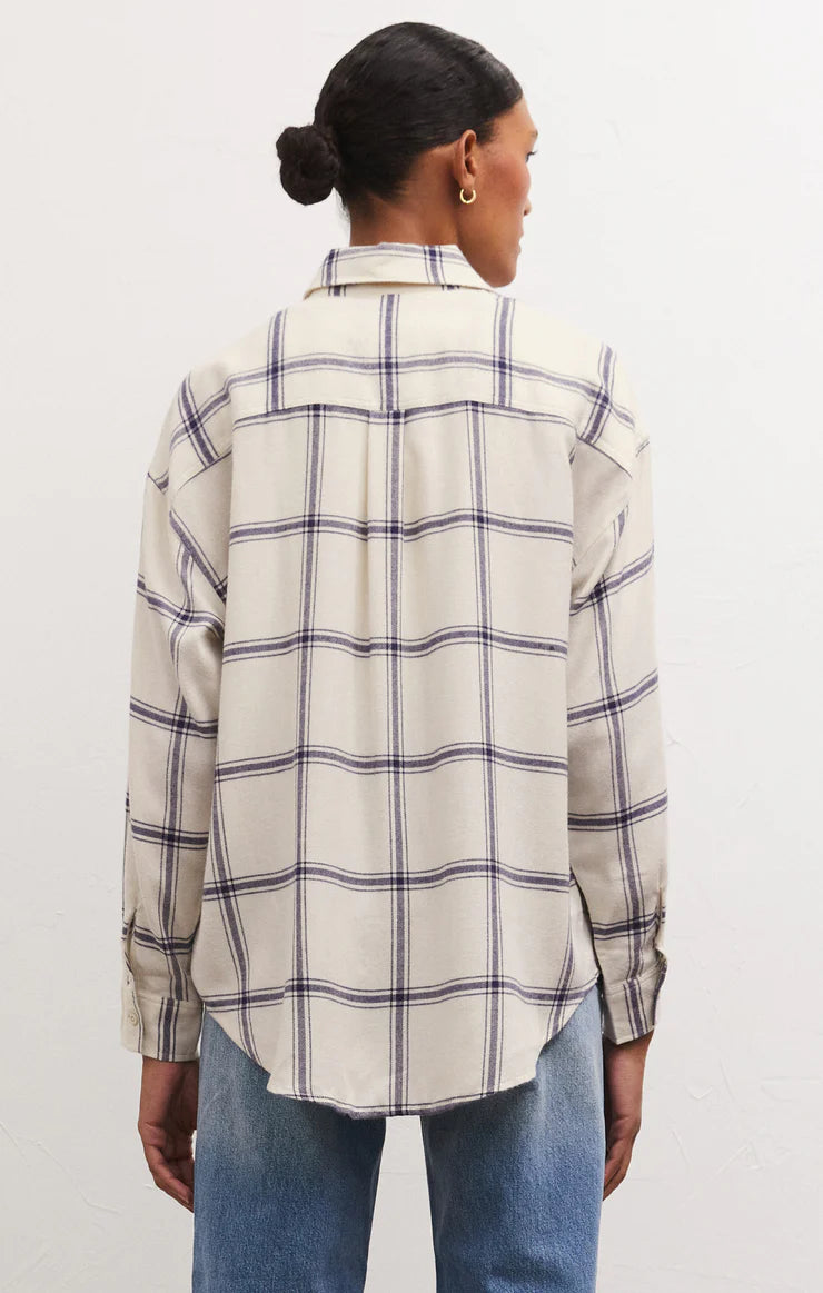ZSupply/ River Plaid Button Up/FINAL SALE