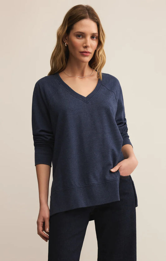 ZSupply/ The V-Neck Weekender/ Sapphire Blue/ FINAL SALE