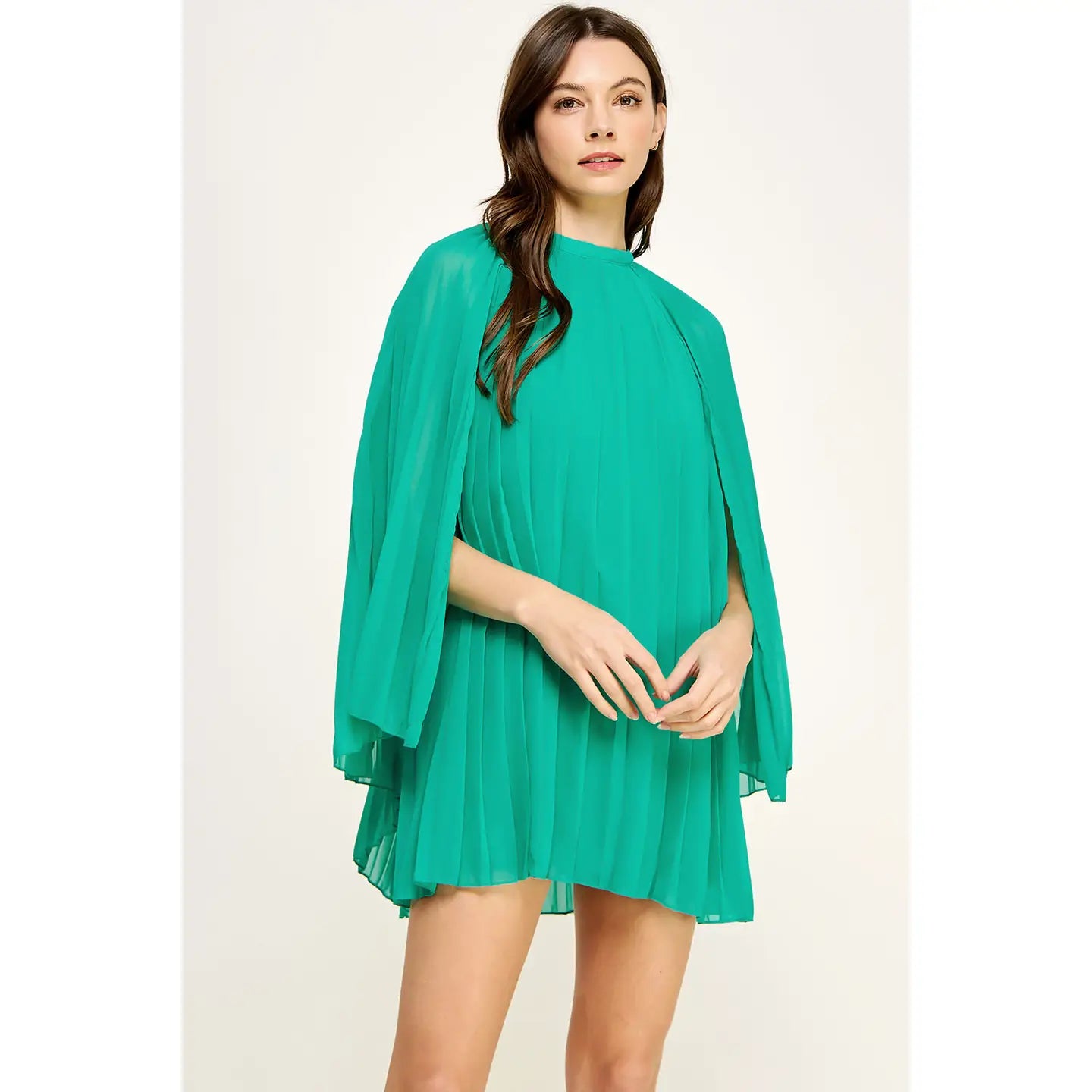 The Cala Chiffon Cape Dress
