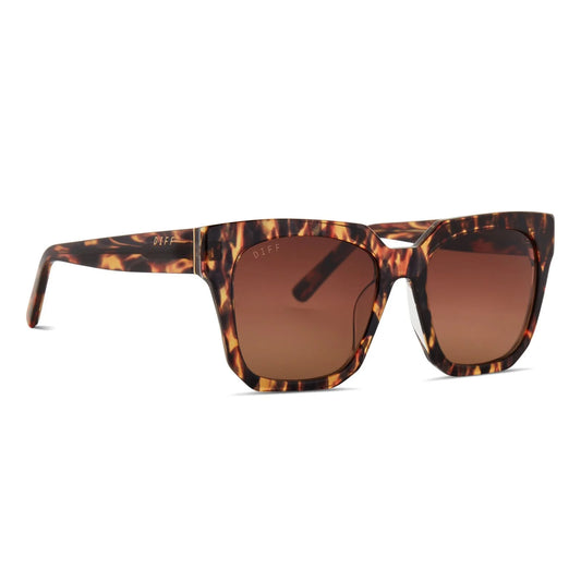 Diff/ Ariana Sunglasses/ Wild Tortoise + Brown Gradient