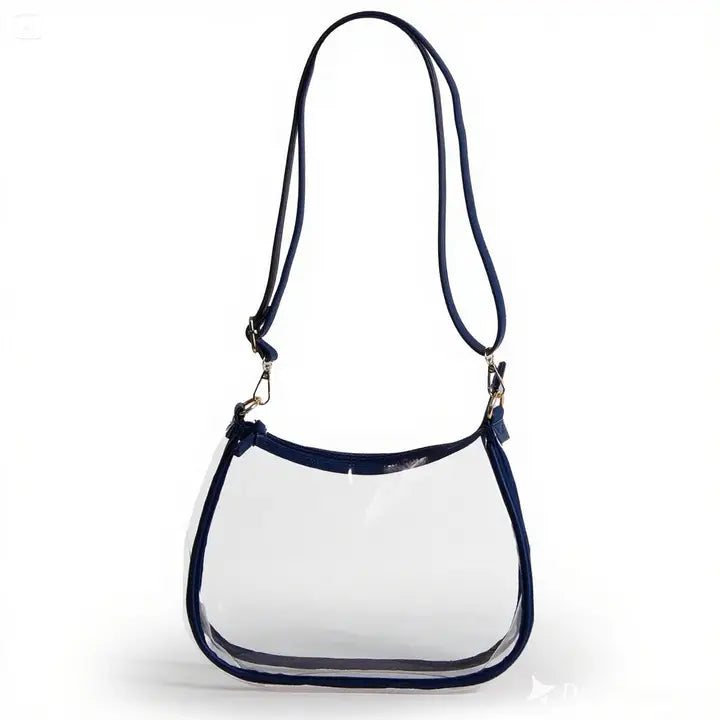 The Sara Large Clear Purse w/ Scarf-Ole Miss Rebels