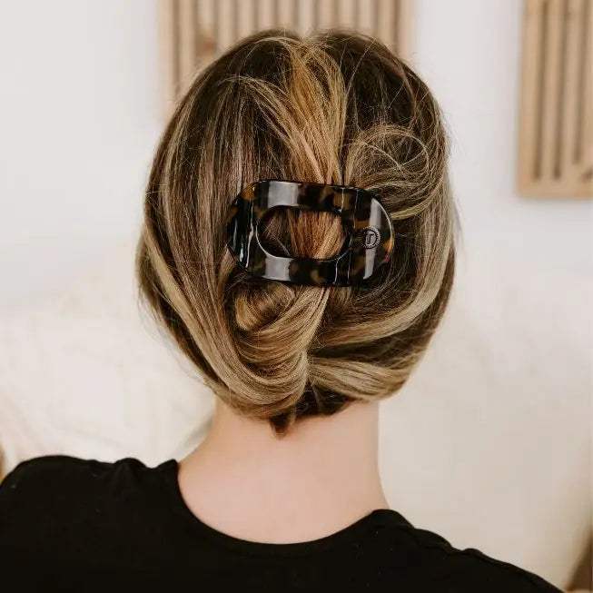 TELETIES/ Flat Round Hair Clip/ Small