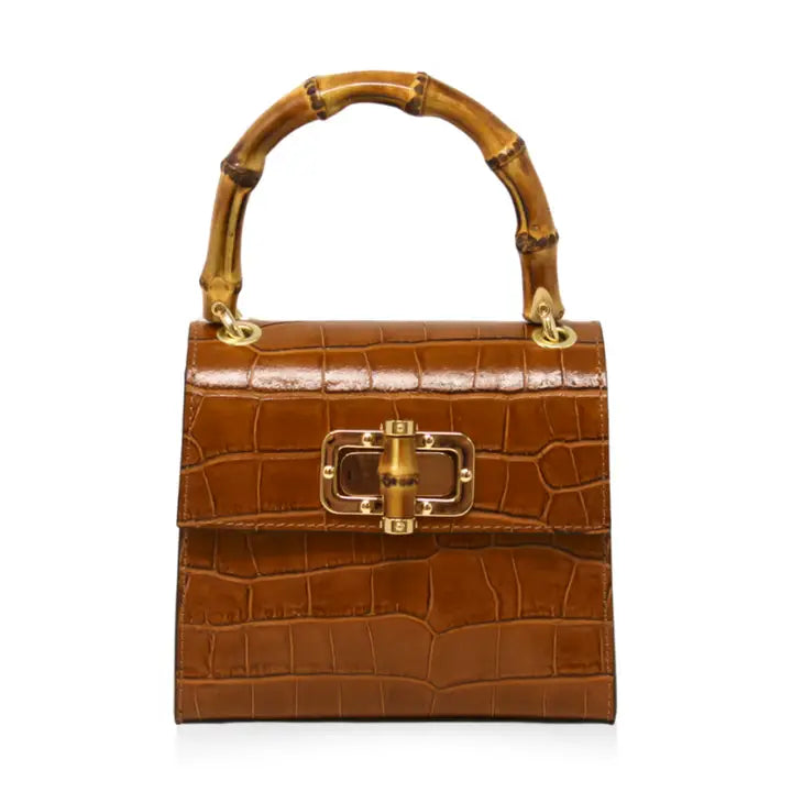 The Ballie Bamboo Bag/ Brown