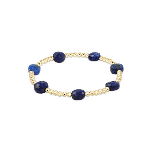 ENewton/ Admire Gold 3MM Bead Bracelet-Lapis