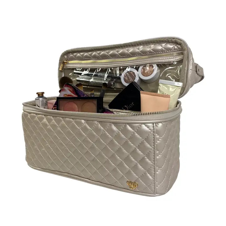 PN/ The Stylist Travel Bag/ Pearl Quilted