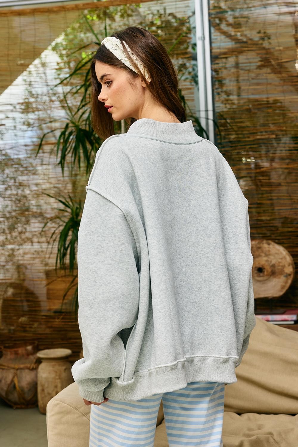 The WWJD Striped Mockneck