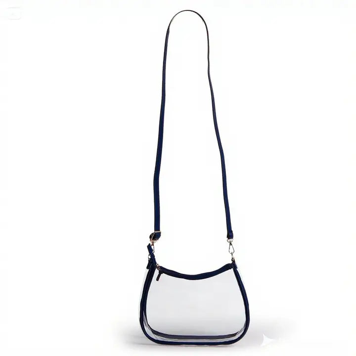 The Sara Large Clear Purse w/ Scarf-Ole Miss Rebels