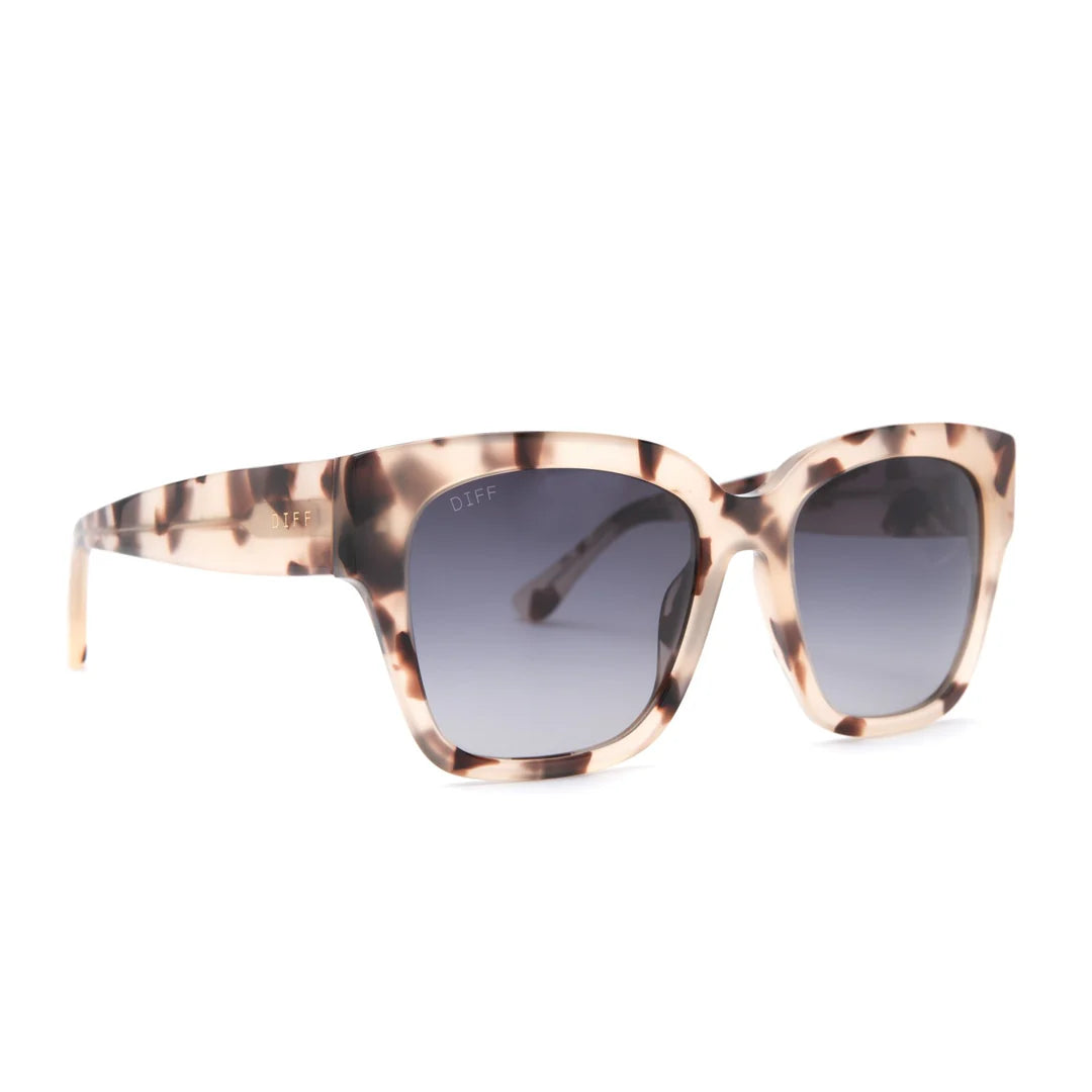 Diff/ Bella II Sunglasses/ Cream Tortoise + Grey Gradient