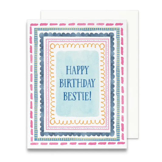 Happy Birthday Bestie Greeting Card