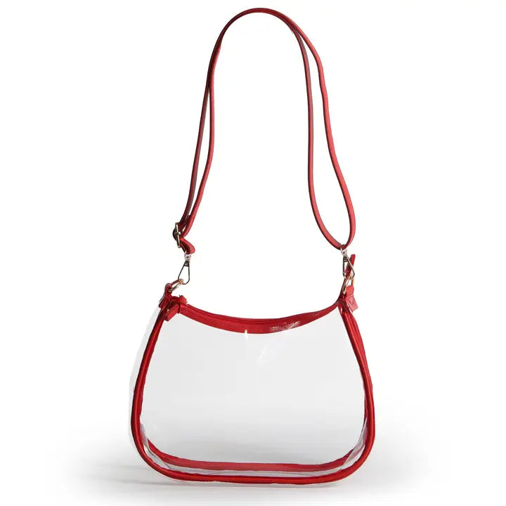 The Sara Large Clear Purse w/ Scarf-Georgia Bulldogs