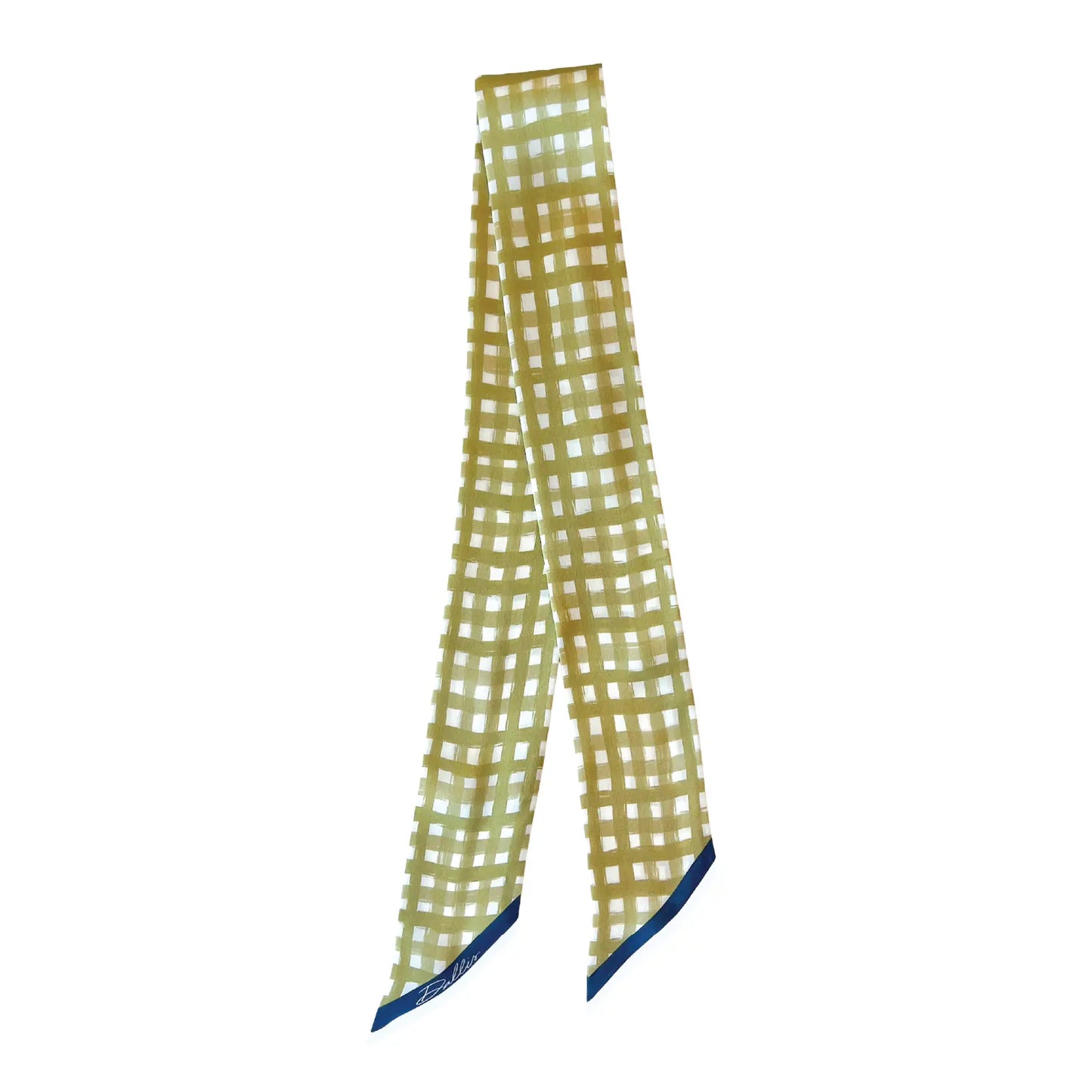 The Tailgate Check Scarf/ Gold + Navy