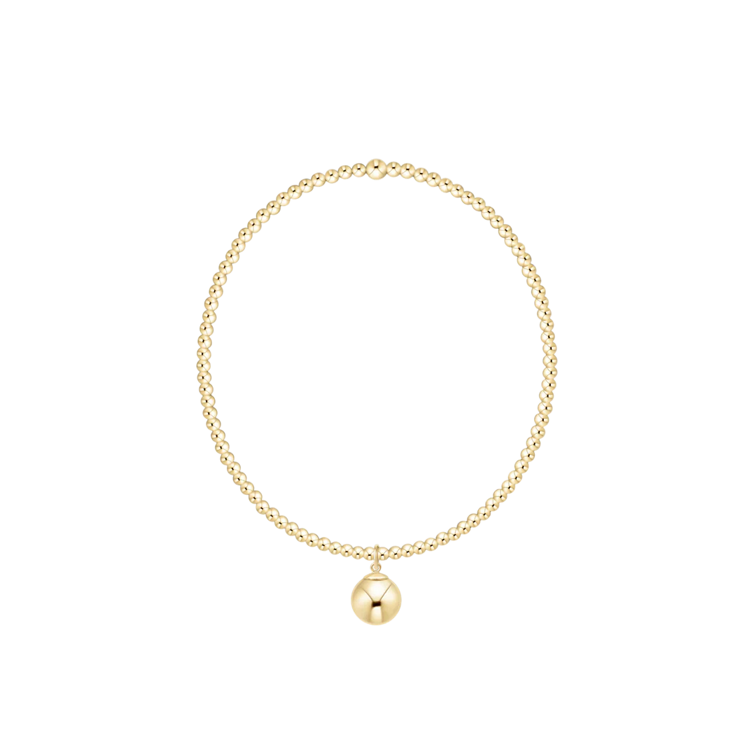 ENewton/ Classic Gold 2MM Bracelet-Classic Gold 8MM Charm