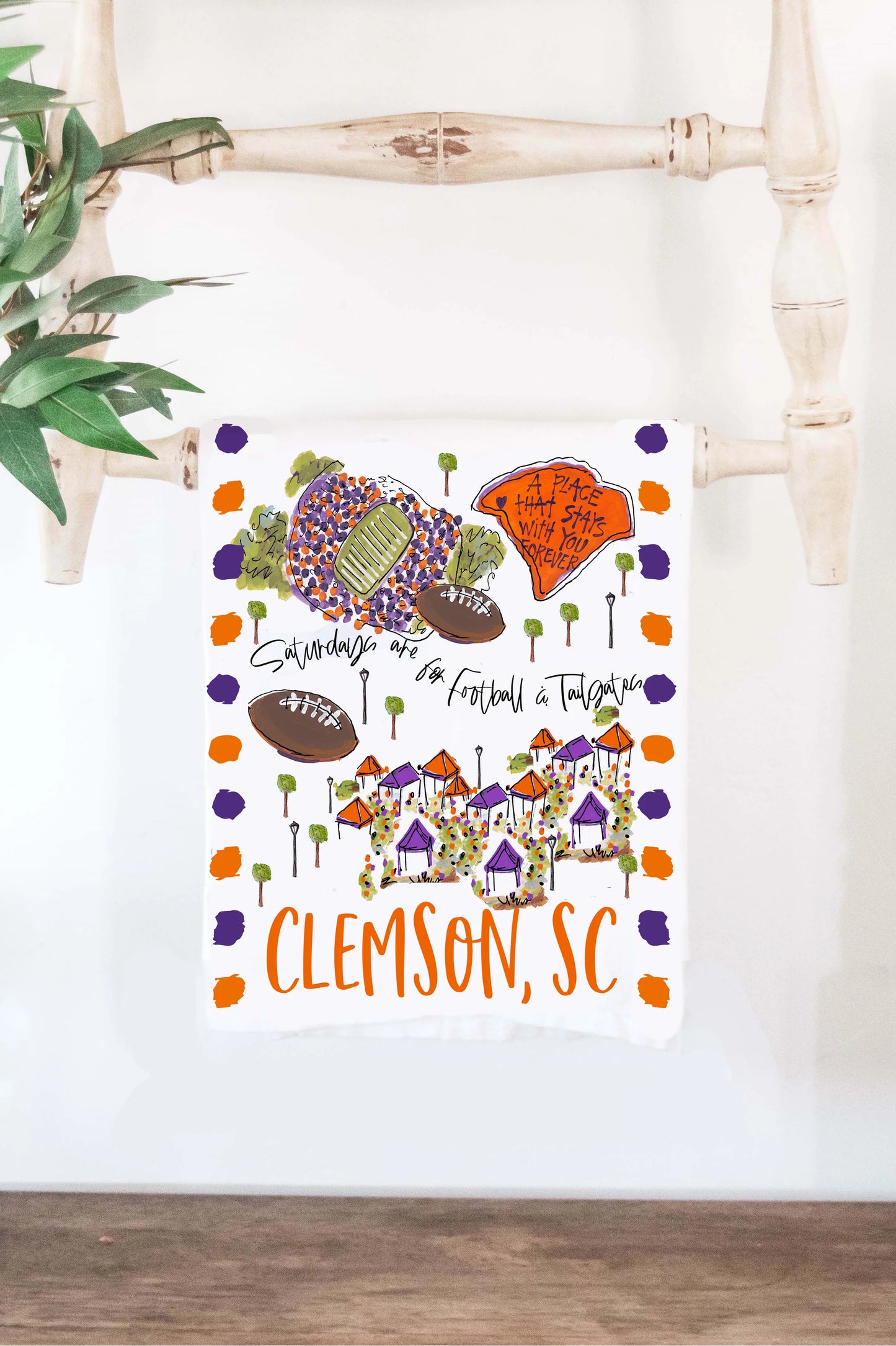 HBR/ Clemson, SC Tea Towel