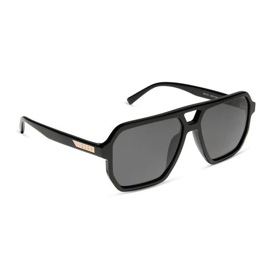 DIFF/ Cameron Sunglasses/ Black + Grey Polarized