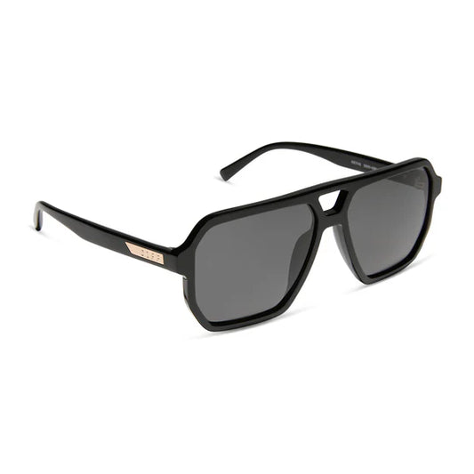DIFF/ Cameron Sunglasses/ Black + Grey Polarized
