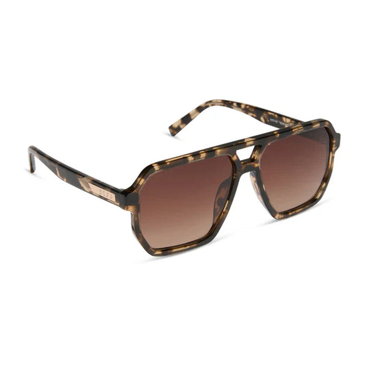 DIFF/ Cameron Sunglasses/ Espresso Tortoise + Brown Gradient Polarized