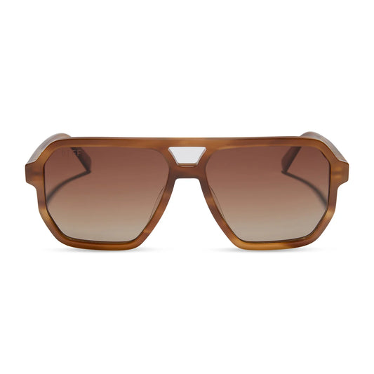 Diff/ Cameron Sunglasses/ Tawny Tortoise + Brown Gradient