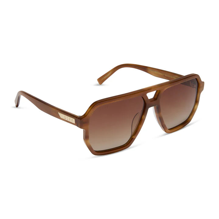 Diff/ Cameron Sunglasses/ Tawny Tortoise + Brown Gradient