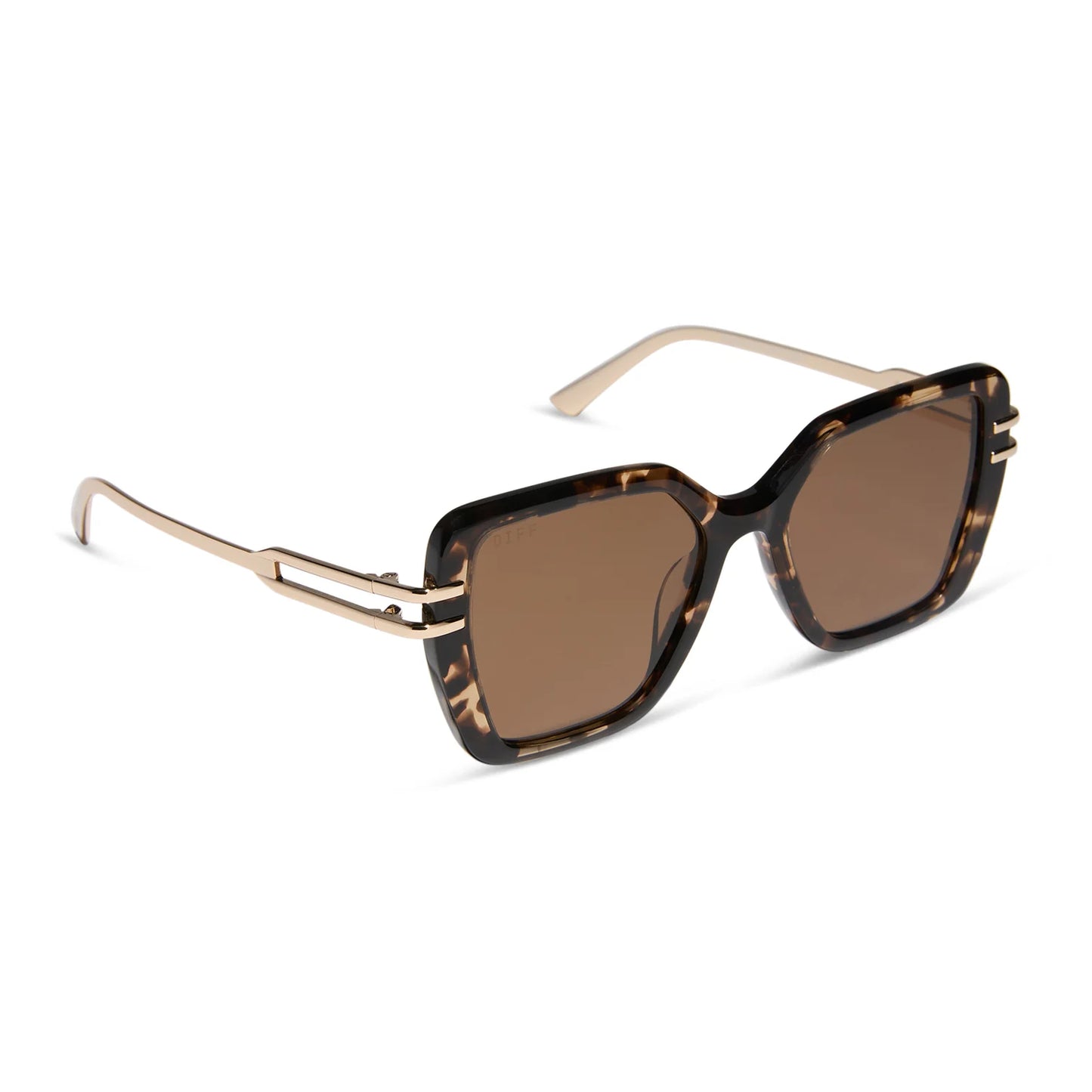 Diff/ Dasha Sunglasses/ Espresso Tortoise Gold + Brown