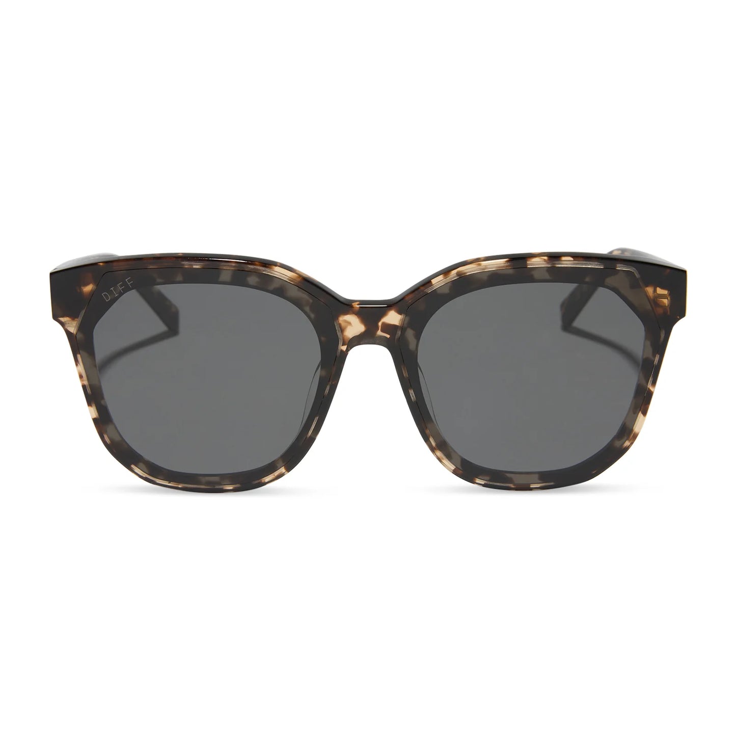 DIFF/ Gia Sunglasses/ Espresso Tortoise + Grey Lens