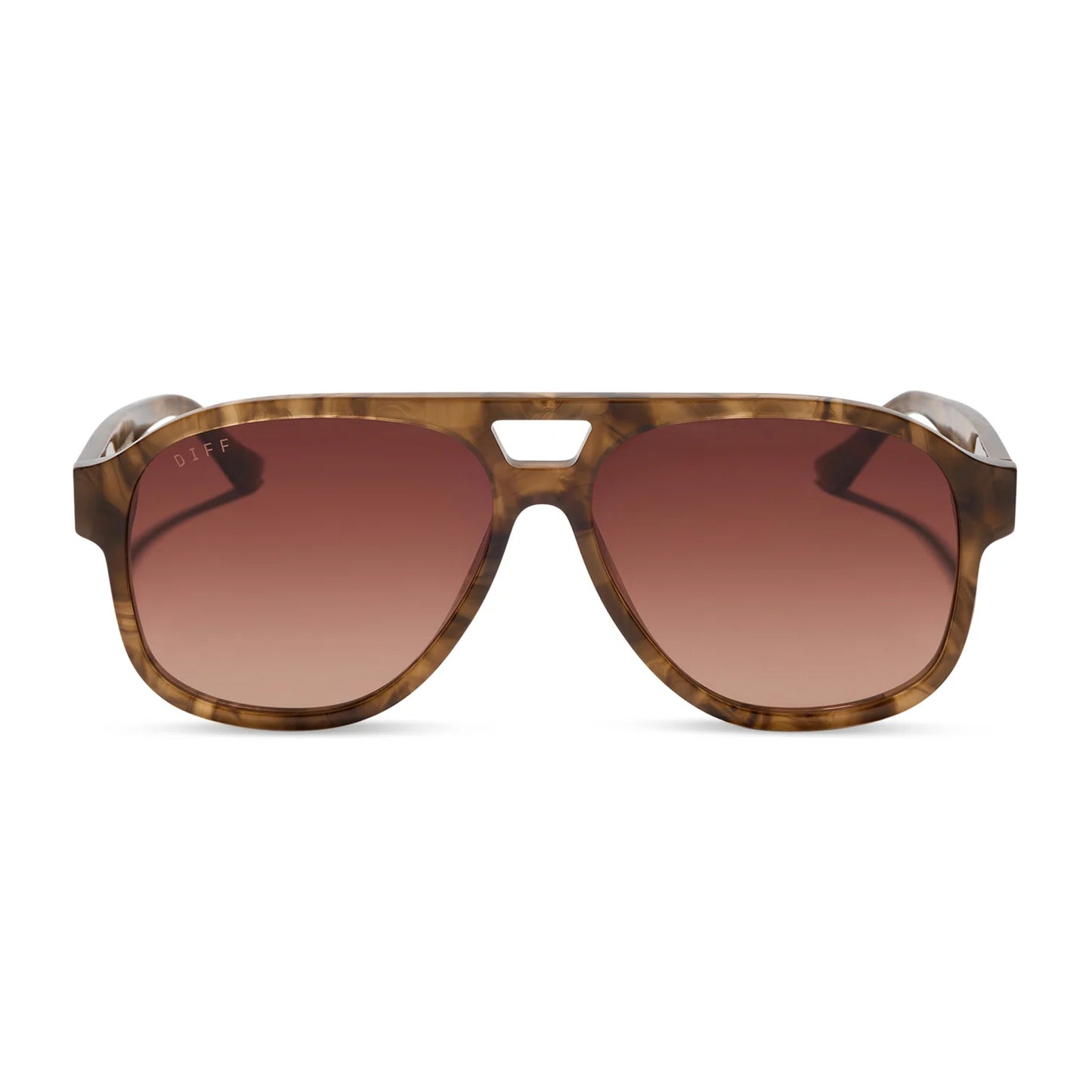 Diff/ Nash Sunglasses/ Walnut Tortoise + Brown Gradient