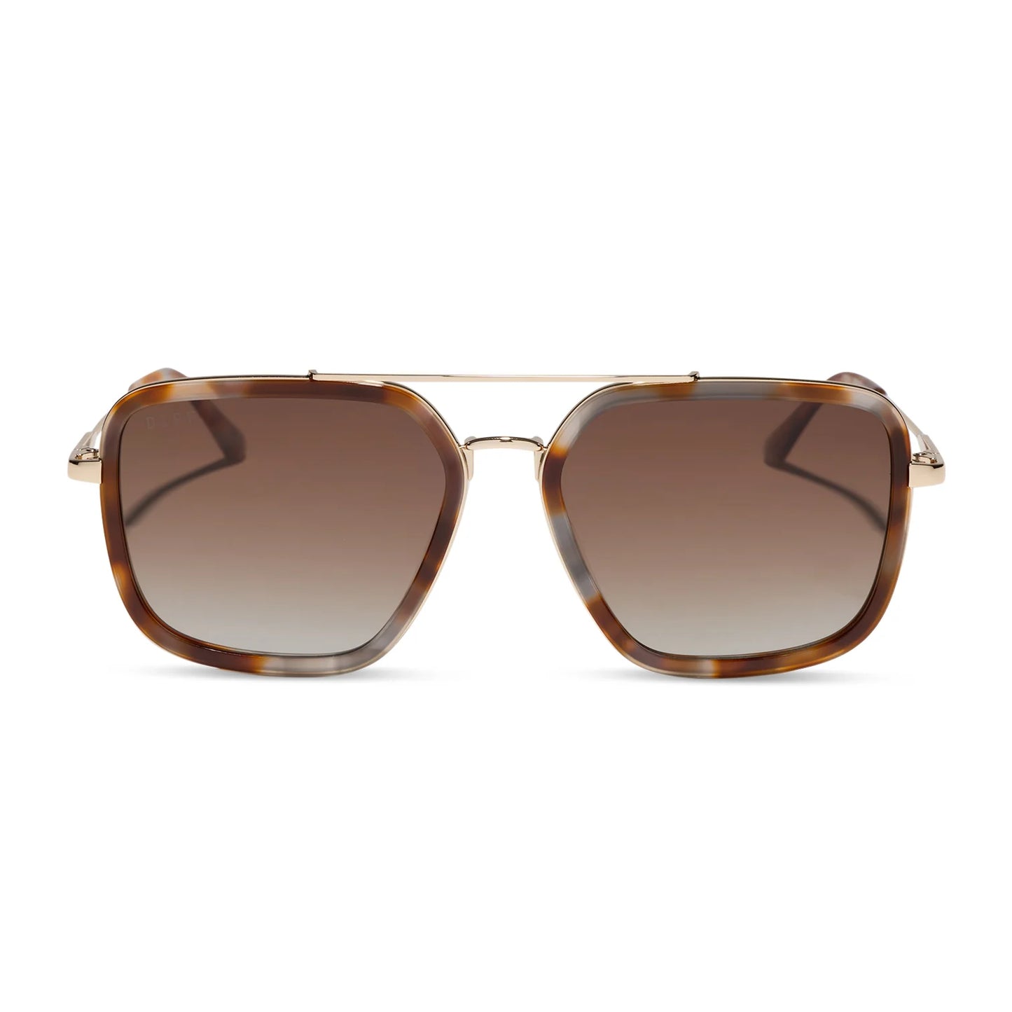 Diff/ Jordan Sunglasses/ Dove Tortoise Brown Gradient Polarized