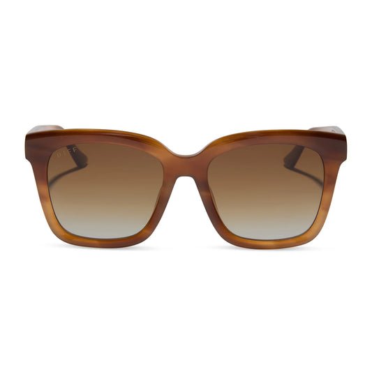 Diff/ Meredith Sunglasses/ Tawny Tortoise + Brown Gradient