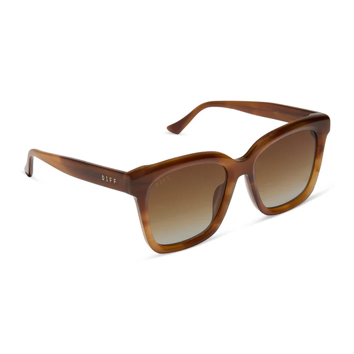 Diff/ Meredith Sunglasses/ Tawny Tortoise + Brown Gradient