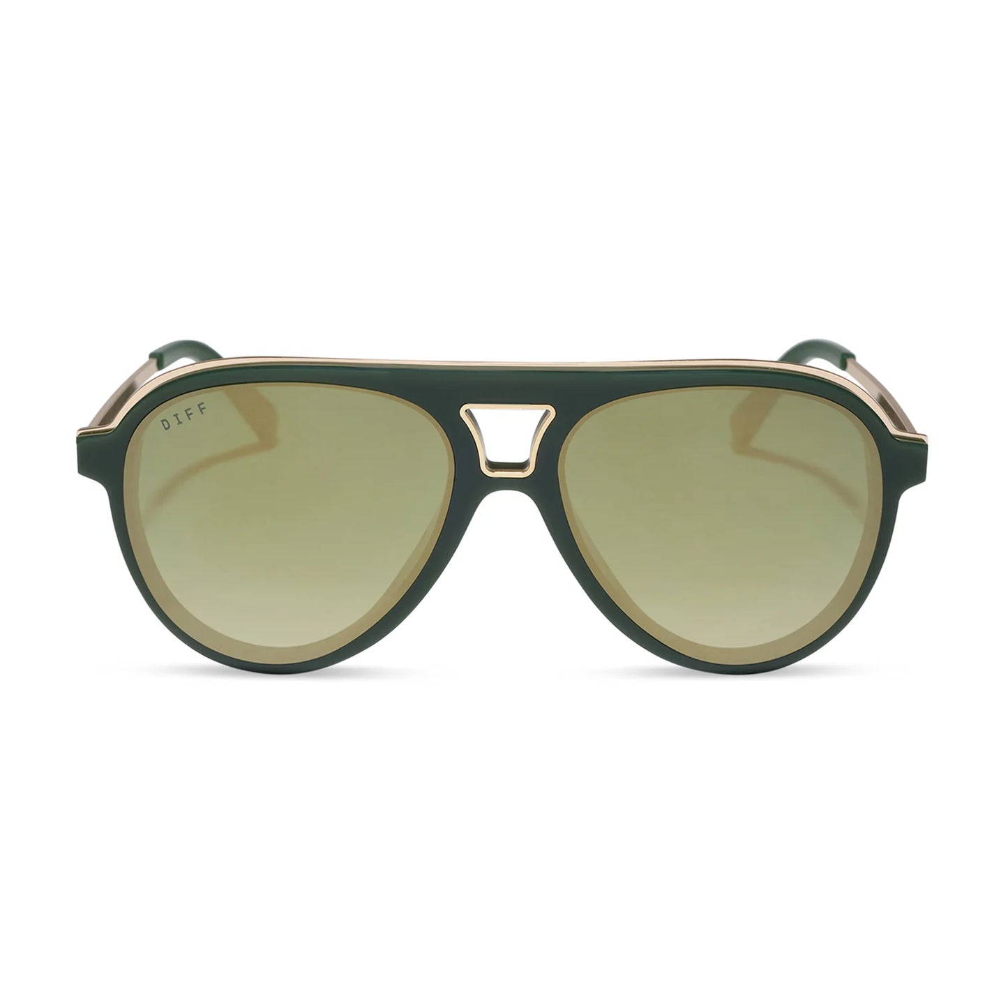 Diff/ Tosca III Sunglasses/ Fairway Green Aloe