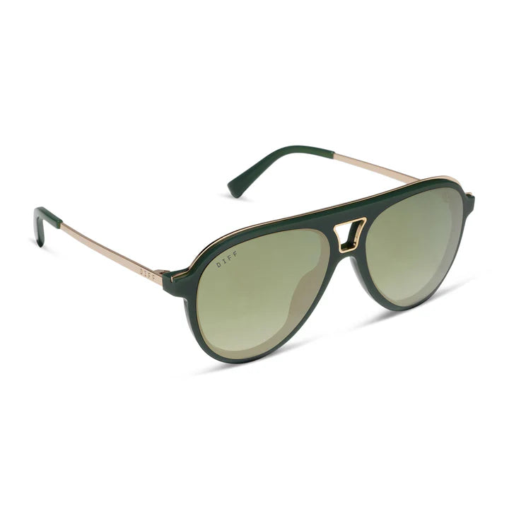 Diff/ Tosca III Sunglasses/ Fairway Green Aloe