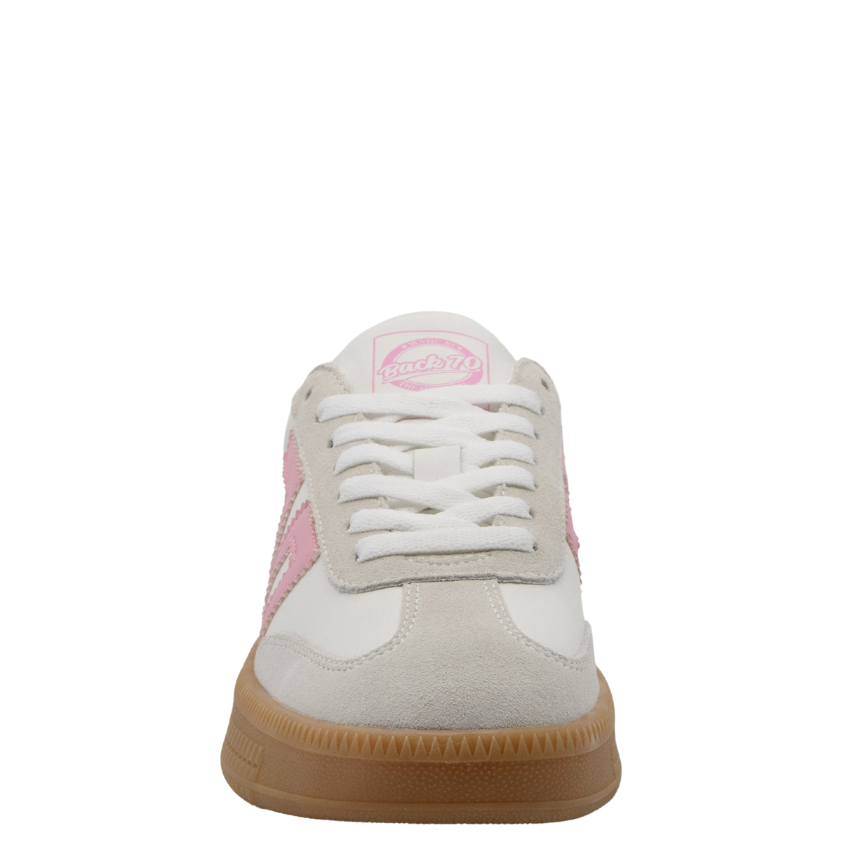 DOUBLE in COW WHITE PINK, front view