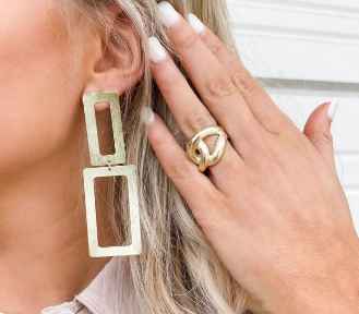 Sheila Fajl-Rectangle Dangle Earring