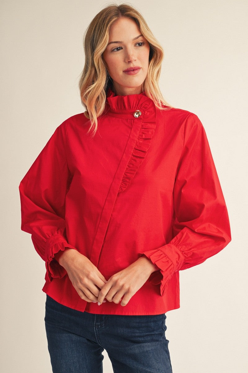 The Lovely Button Blouse