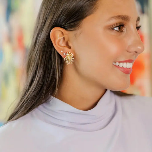 The Priscilla Pearl Cluster Stud