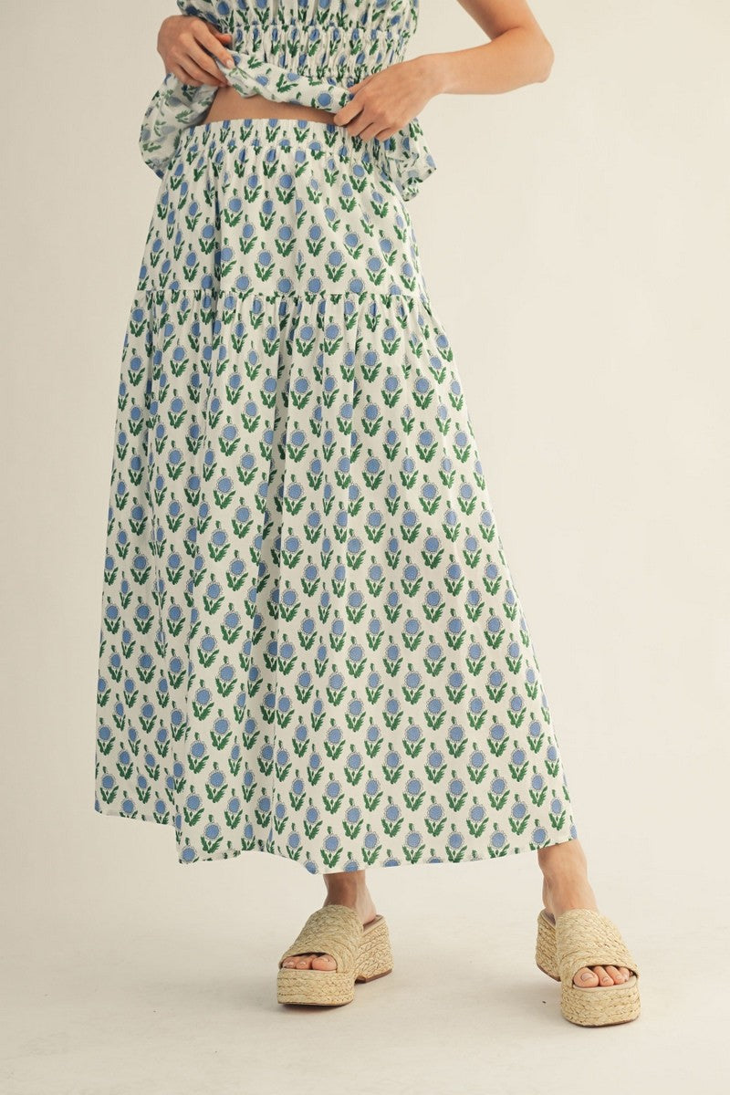 The Frayley Floral Skirt
