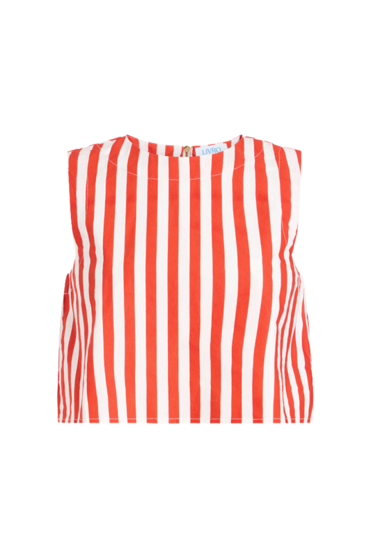 Livro/ The Crop Top/ Red Stripes