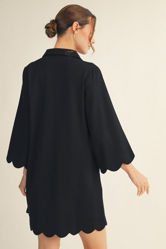 The Sally Scalloped Dress