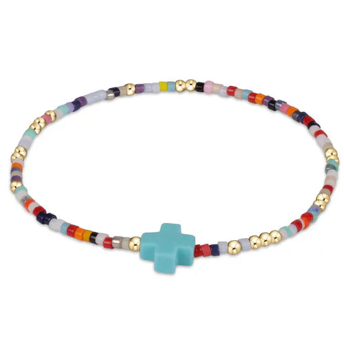 ENewton/ Hope Unwritten Signature Cross Bracelet/ Hot Mess