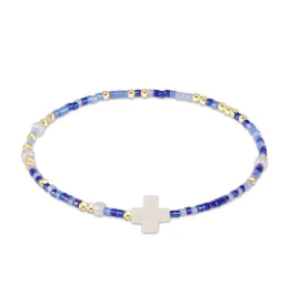 EGirl/ Hope Unwritten Signature Cross Bracelet-Is A Smurf's Butt Blue?