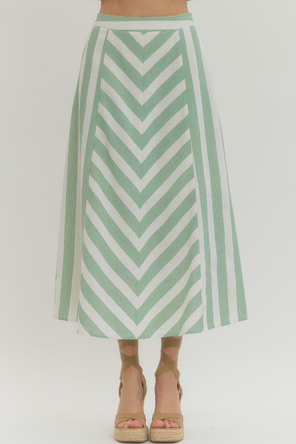 The Scottie Striped Skirt
